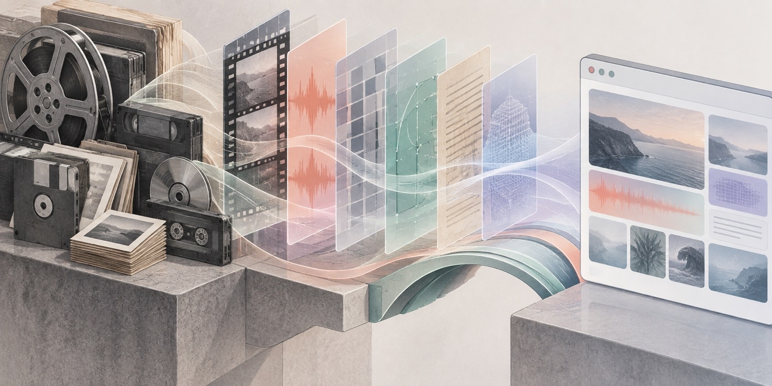 Abstract layers representing formats, compatibility and digital preservation